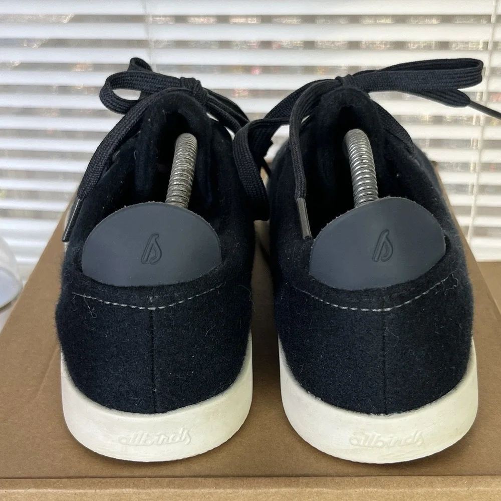Allbirds Wool‎ Piper WP Women Size 10 Black Lace Up Shoes Sneakers GUC